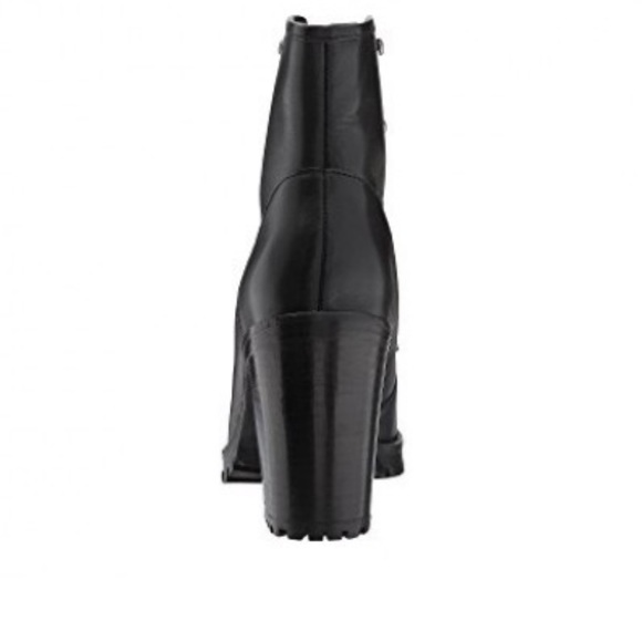 Check Genuine Leather Lace Up Lug Hiker Boot - Picture 5 of 8